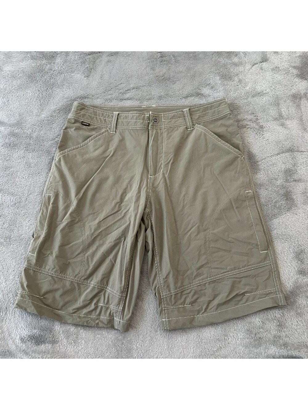 Kuhl Outdoor Shorts Men's size 34 Outdoor Hiking Camping Green Khaki